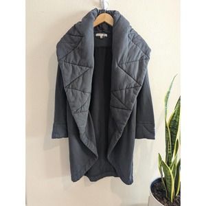 Young Fabulous And Broke Womens S/M Gray Boho Sweatshirt Cotton Knit Cardigan B4